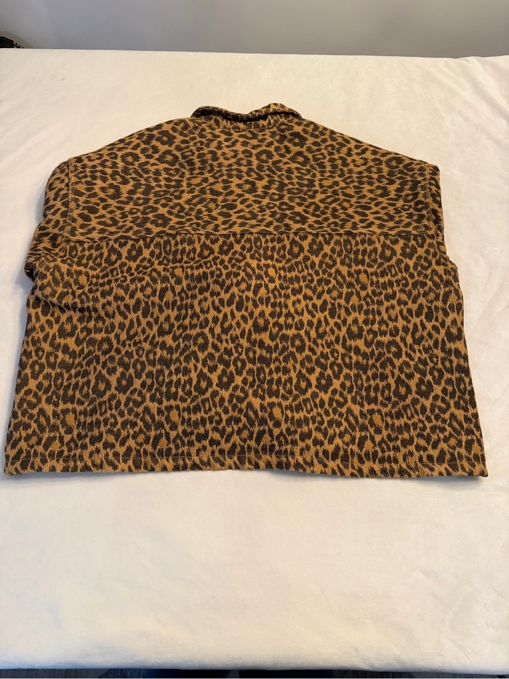 EUC! Bellerose Leopard Jacquard Oversized Jacket, sz 6 US (see chart) - Picture 10 of 14